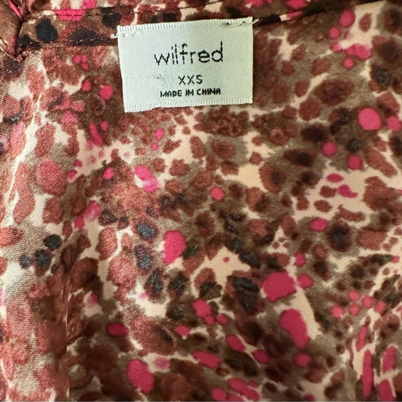 Wilfred Ruffle Camisole size XXS Floral Ptna Brown/E. Fuchsia - Picture 13 of 14